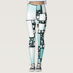 Leggings Piernas cuadradas turquesa