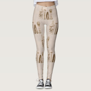 Leggings piernas de afeitado masculino