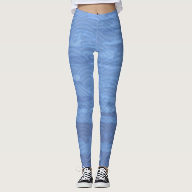 Leggings Piernas de agua azul (Anverso)