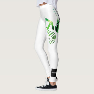 Leggings Piernas de agua verde blanca