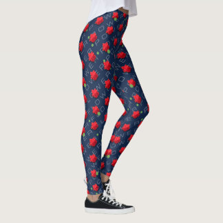 Leggings Piernas de alimentación de flores