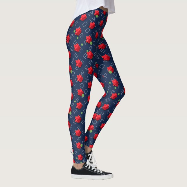 Leggings Piernas de alimentación de flores (Derecha)