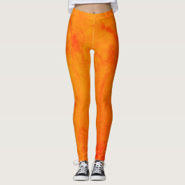Leggings Piernas de aplastamiento naranja