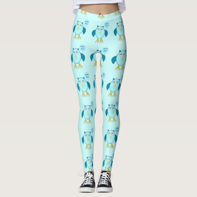 Leggings Piernas de Bebé Azul Cute (Anverso)