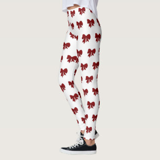 Leggings Piernas de Bow Rojo