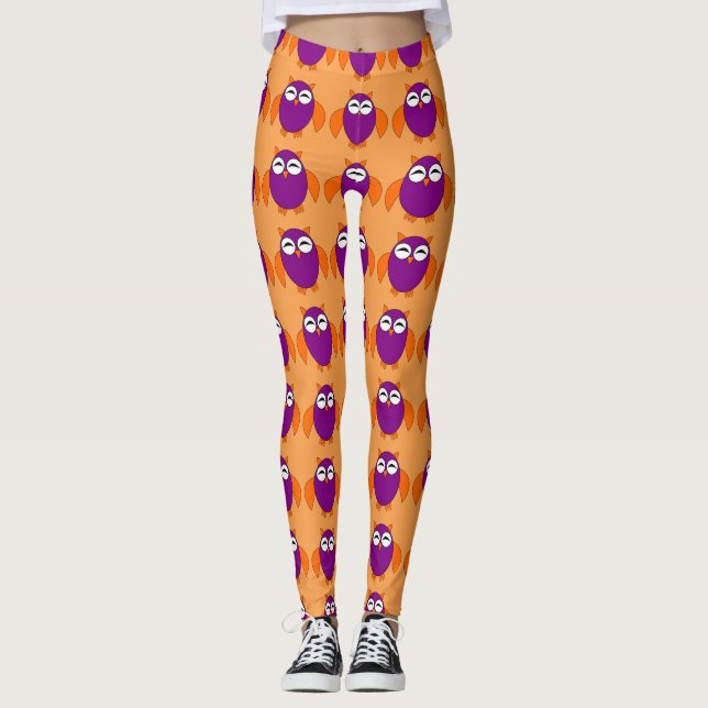 Leggings Piernas de búho de Halloween (Anverso)