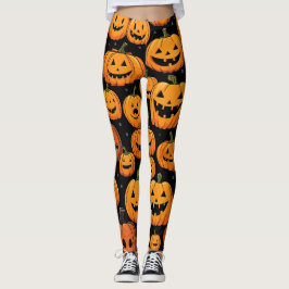 Leggings Piernas de calabaza de Halloween