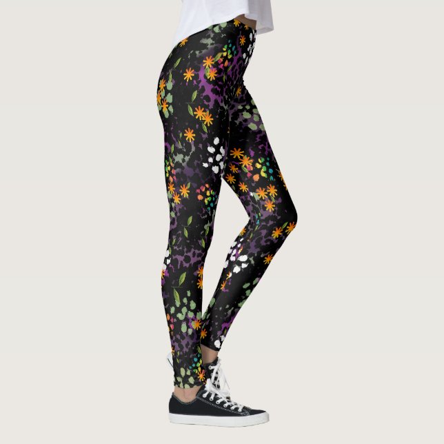 Leggings Piernas de cama de flores (Derecha)
