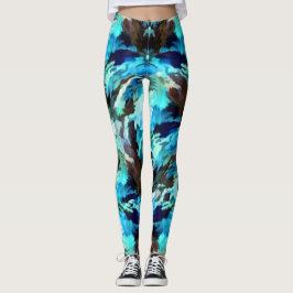 Leggings Piernas de camo azul