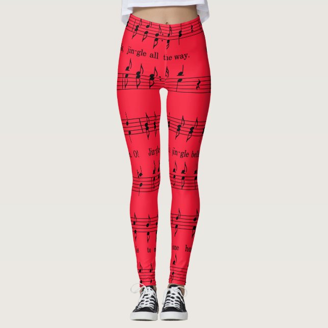 Leggings Piernas de campanas jingle (Anverso)