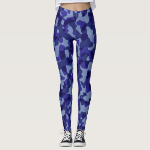 Leggings Piernas de camuflaje azul