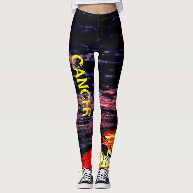 Leggings Piernas de cáncer/entrenamiento/angustia (Anverso)