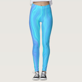Leggings Piernas de capas de agio azul