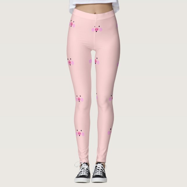 Leggings Piernas de cerdo rosadas (Anverso)