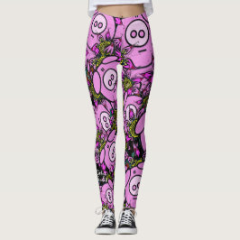 Leggings Piernas de cerdo rosado