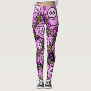 Leggings Piernas de cerdo rosado