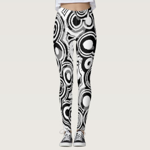 Leggings piernas de círculos abstractos