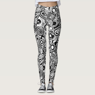 Leggings piernas de círculos abstractos
