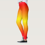 Leggings Piernas de color del amanecer<br><div class="desc">Hermosos colores veraniego de amanecer amarillo y rojo gradientes de color Leggings - diseño MIGNED</div>