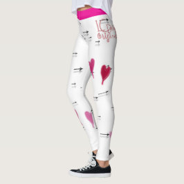 Leggings Piernas de Corazones y Flechas