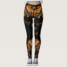 Leggings Piernas de cráneo de mariposa - Calavera de maripo