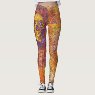 Leggings Piernas de cráneo decorativas