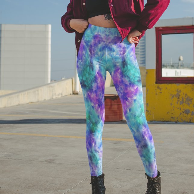 Leggings Piernas de cristal púrpura y Verde azulada - Bonit (Subido por el creador)