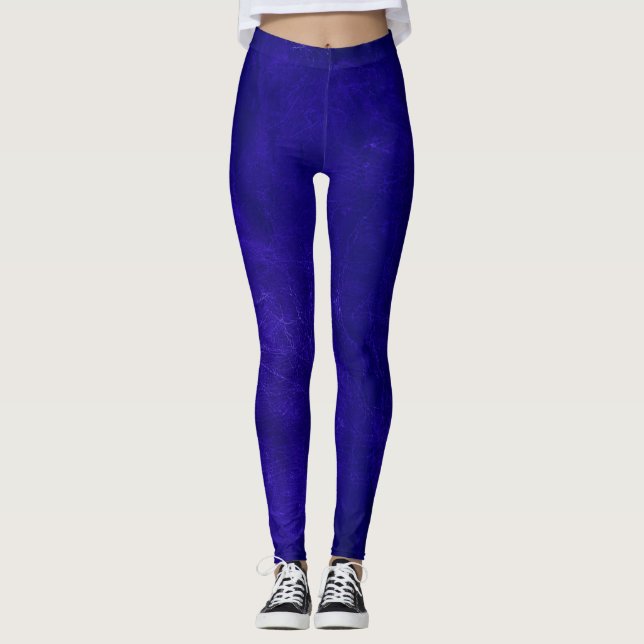 Leggings Piernas de cuero con problemas azules (Anverso)