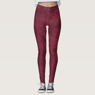 Leggings Piernas de cuero con problemas de marrón