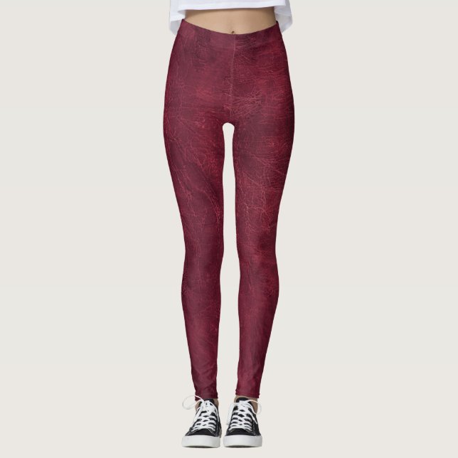 Leggings Piernas de cuero con problemas de marrón (Anverso)