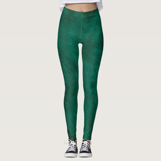 Leggings Piernas de cuero con problemas verdes (Anverso)