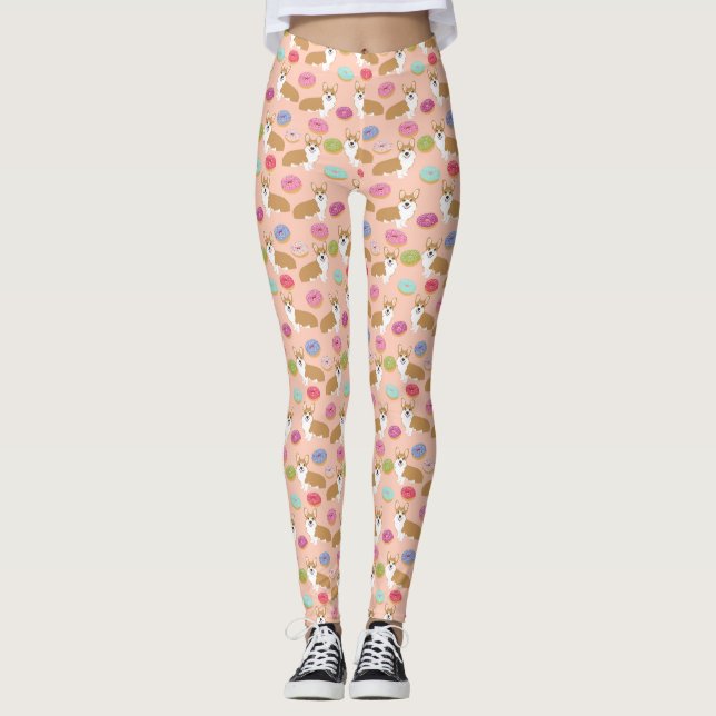 Leggings Piernas de Donut Corgi (Anverso)