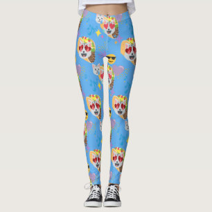 Leggings piernas de emoji de taco cat