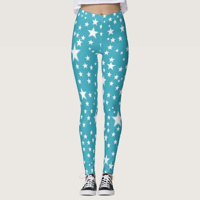 Leggings Piernas de estrellas azules (Anverso)