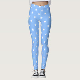 Leggings Piernas de estrellas grandes azules