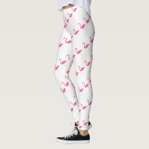 Leggings Piernas de flamencos rosados y blancos
