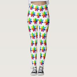 Leggings Piernas de flor arco iris