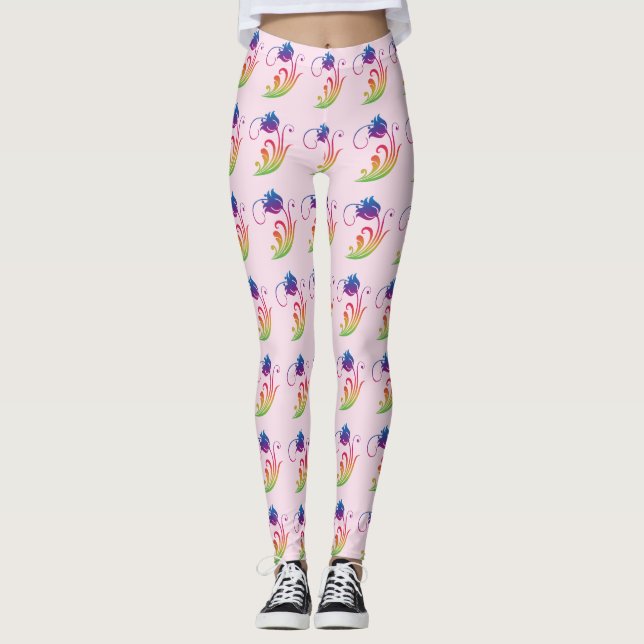 Leggings Piernas de flores (Anverso)
