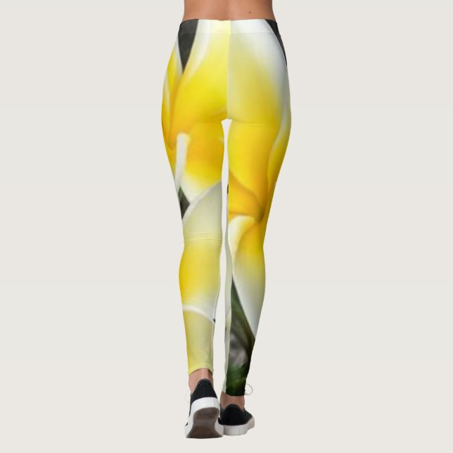 Leggings Piernas de flores amarillas (Reverso)