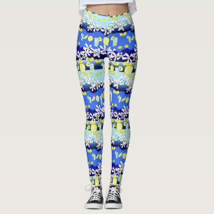 Leggings Piernas de flores de limón