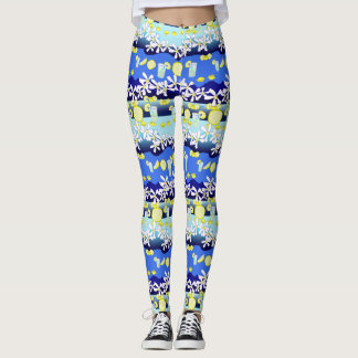 Leggings Piernas de flores de limón