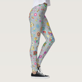 Leggings Piernas de flores de primavera