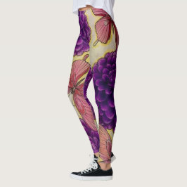 Leggings Piernas de flores moradas