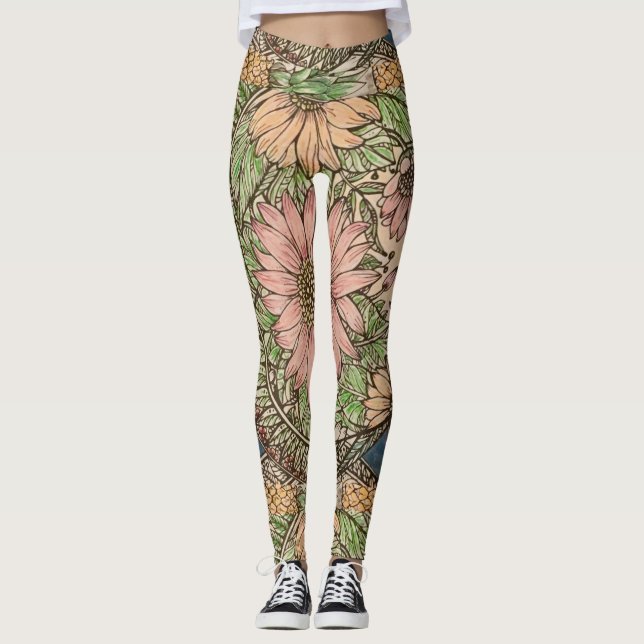 Leggings Piernas de flores por joyas de HAS (Anverso)