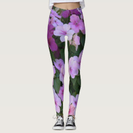Leggings Piernas de flores rosadas