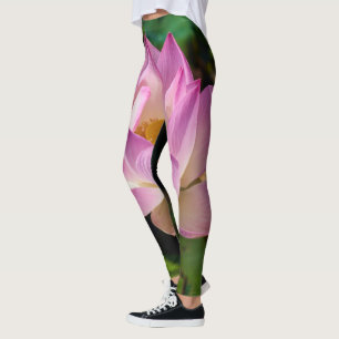 Leggings Piernas de flores rosas Lotus