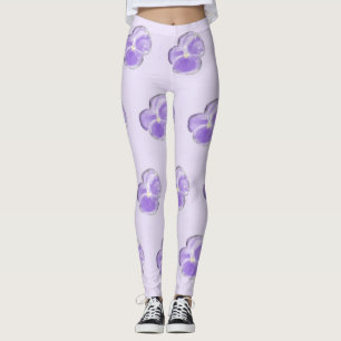 Leggings Piernas de flores violetas