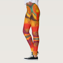 Leggings Piernas de flujo abstracto