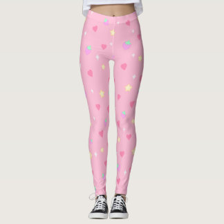 Leggings Piernas de fresa rosadas