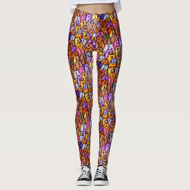 Leggings Piernas de gatos (Anverso)